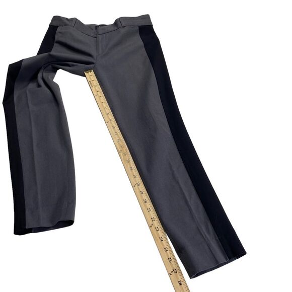 Banana Republic Sloan Fit Tuxedo Stripe Asphalt Gray Black Sz 6 - Picture 6 of 11